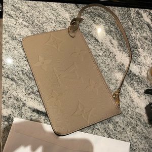 Louis Vuitton Turtle Dove Neverfull MM pouch
